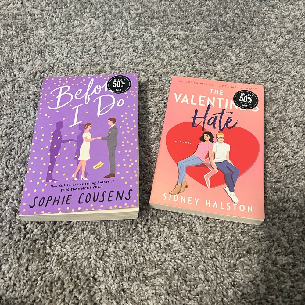 Romantic Novels Set - Purple and Pink Covers